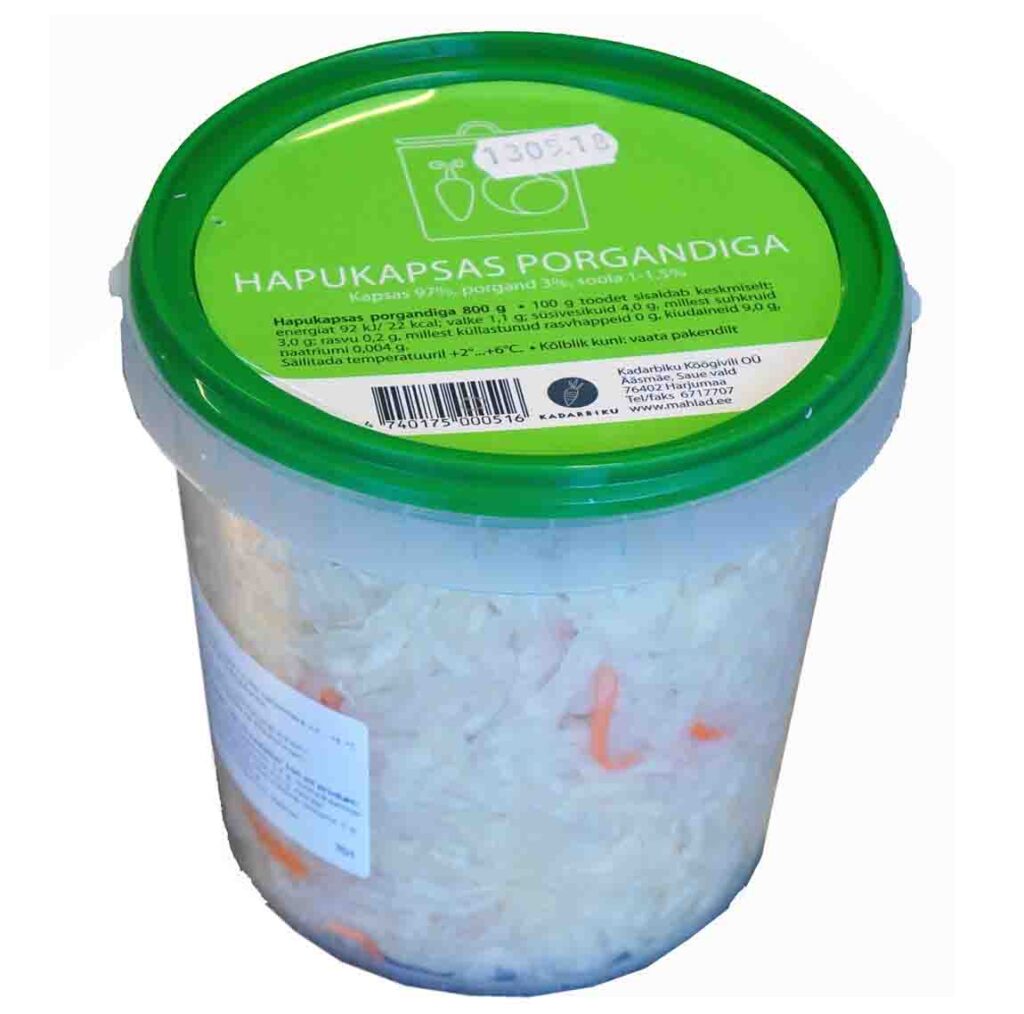 KADARBIKU Hapankaali 800 g