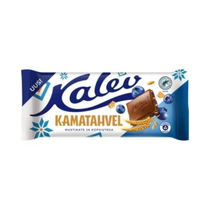 KALEV Talkkunasuklaa mustikoilla ja kekseillä 100 g