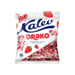 KALEV Draakon mansikka pehmeä karkki 110 g