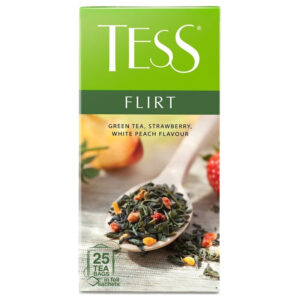 TESS Vihreä tee mansikka ja persikka 25 x 1,5 g